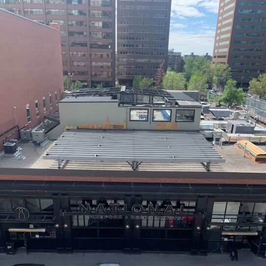 National on tenth, Roof top bar, tight spaces and tight deadlines.